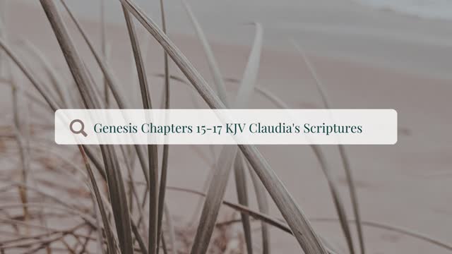 The Bible Series Bible Book Genesis Chapters 15-17 Audio