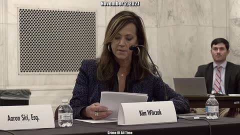 Sen. Ron Johnson- COVID VACCINE INJURED Kim Witczak TESTIMONY