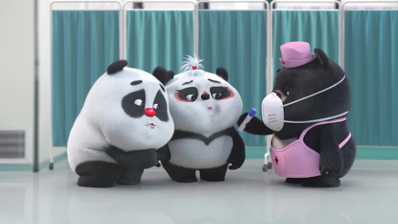 Bamboo Panda ❤】Plz Stay Strong - Short Animation - Funny #panda #shorts