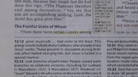 9-14-2021 Bible Study - The Fruitful Grain of Wheat