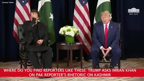 Where do you find reporters like these: Trump asks Imran Khan on Pak reporter’s rhetoric on Kashmir