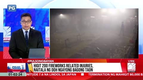 Higit 200 fireworks related injuries, naitala ng DOH