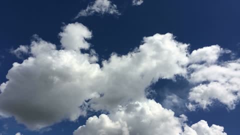 Clouds form in the sky