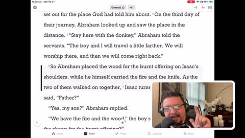 Jesus in the old testament Genesis Ch 22 Abraham is told to sacrifice his son