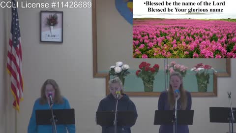 Moose Creek Baptist Church sings “Blesses be Your Name“ During Service 5-08-2022