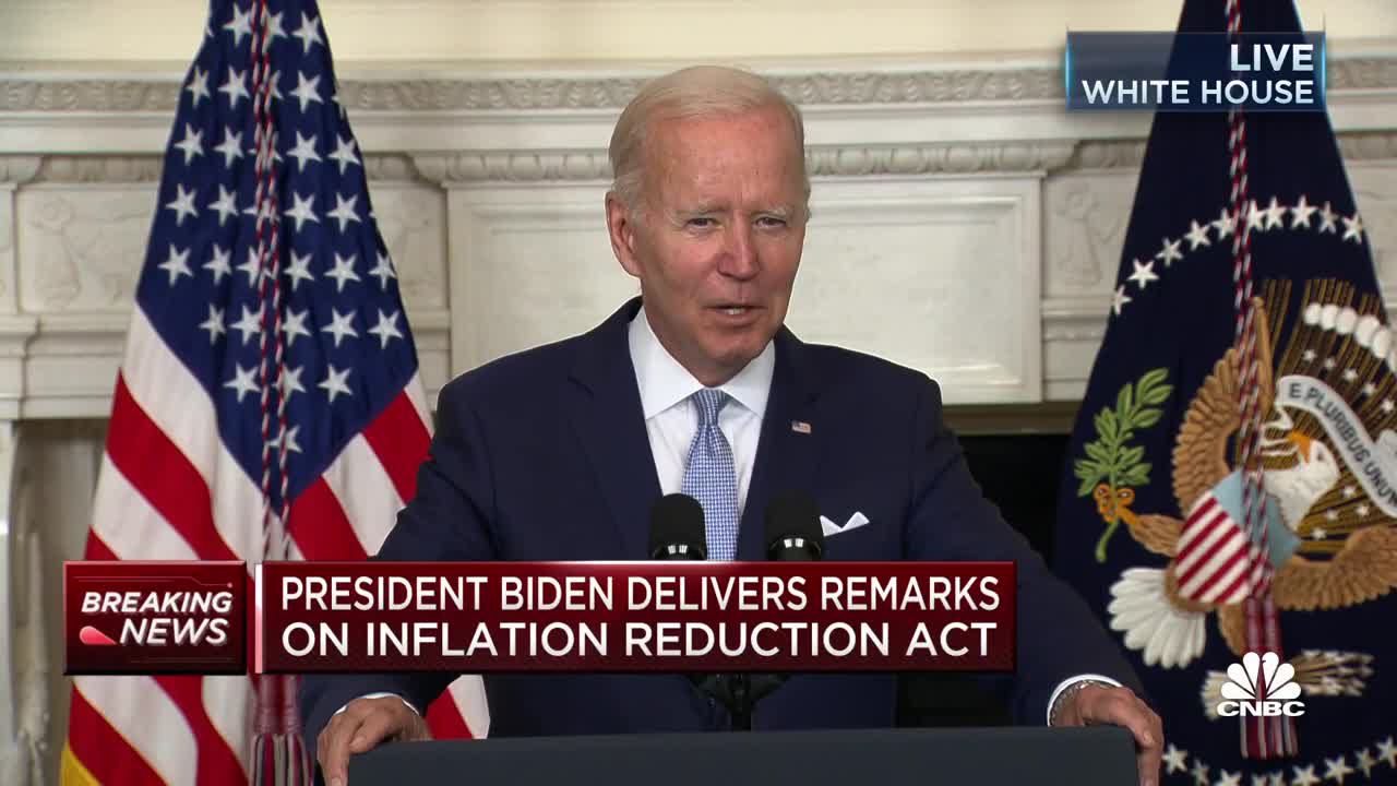 President Biden delivers remarks on Inflation Reduction Act