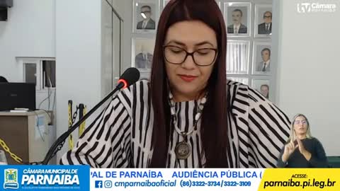 Audiência pública em Parnaíba-PI - Dra Cíntia de Jesus