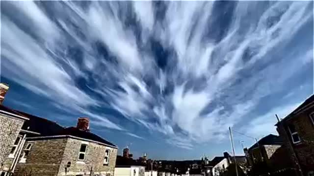 The skys all over are looking strange