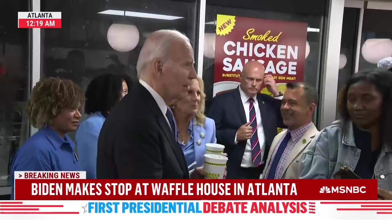Biden si ferma all'Atlanta Waffle House