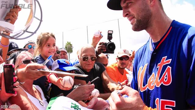 Tim Tebow Destroys First Pitch As Pro Baseball Player