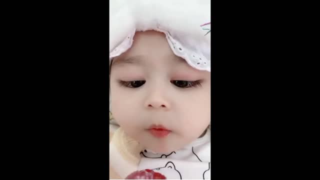 Beautiful Cute small baby kissing me