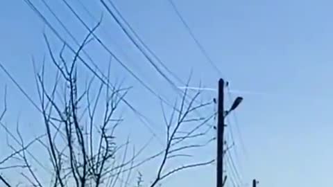 Jet flying over Donetsk 25-11-21