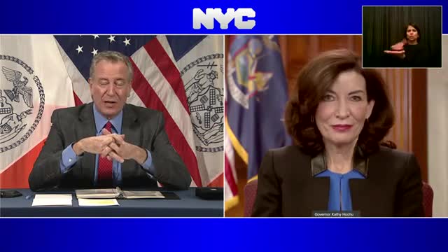 De Blasio And Hochul Address Omicron Threat, Pledge To Keep Schools Open