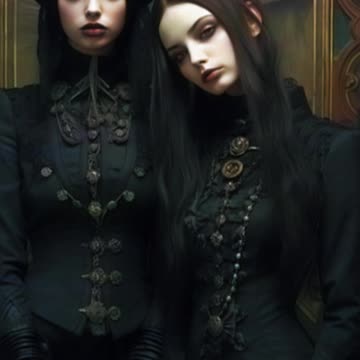 Goths | Goth Girls | Gothic Girls | Gothic Women | Gothic Fashion | Digital Art | AI Art #goths