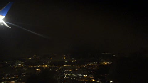 Chicago Thunderstorm Shot From Plane