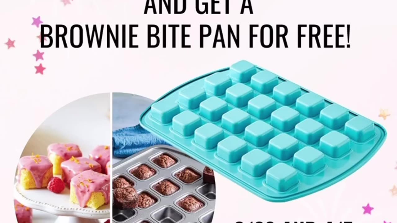 Pampered Chef party! Free Brownie Bite Pan, details below 🫶⬇️