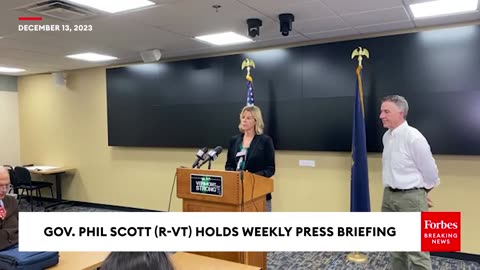 Vermont Gov. Phil Scott Holds Weekly Press Briefing