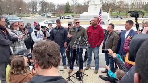 The People's Convoy - Ted Cruz gives press conference at the Capitol 3/11/2022