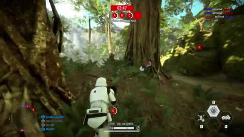 SWBF2 2017: Instant Action Mission (Attack) First Order Ajan Kloss Gameplay