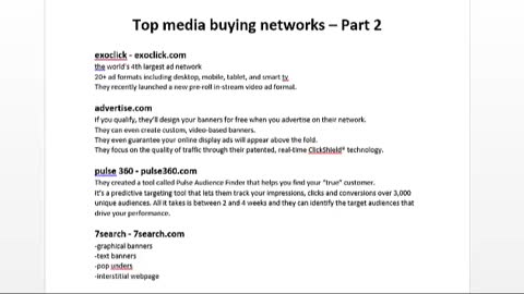 Top Media Buying Networks #2