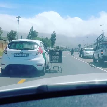 Video of motorist pulling trolley ‘is old’