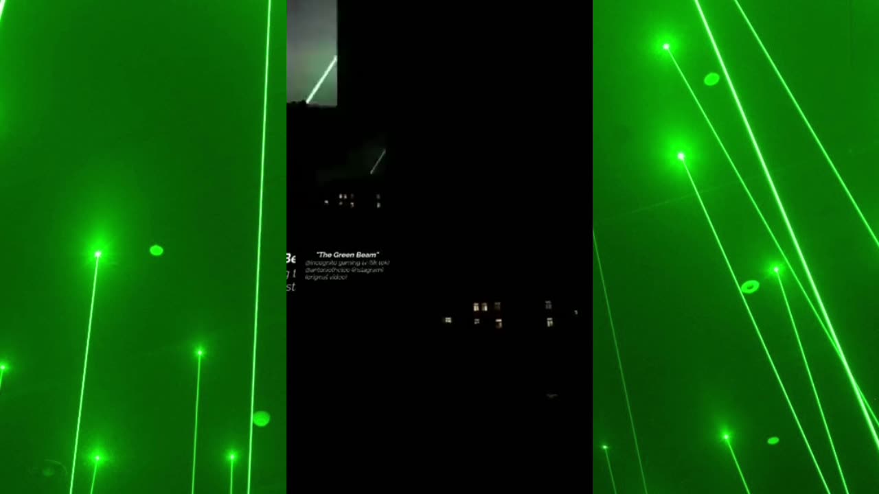 More Green Lasers Coming From the Heavens!