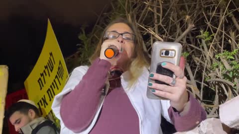 ד״ר שירית אופיר בהפגנת רעננה נגד מגבלות הקורונה | 18.12.2021