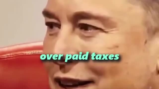 Elon Musk talks about taxes!!!