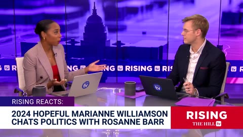 Marianne Williamson, Rosanne Barr BLAST CORPORATE America In Politically Aligning Discus.: Rising