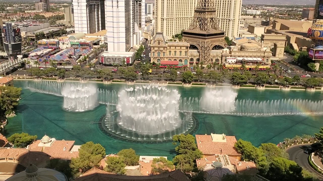 Bellagio Fountains from Room