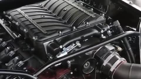 Presentation of old car and engine