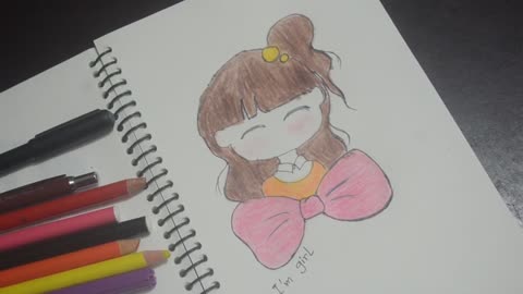 beautiful cartoon girl