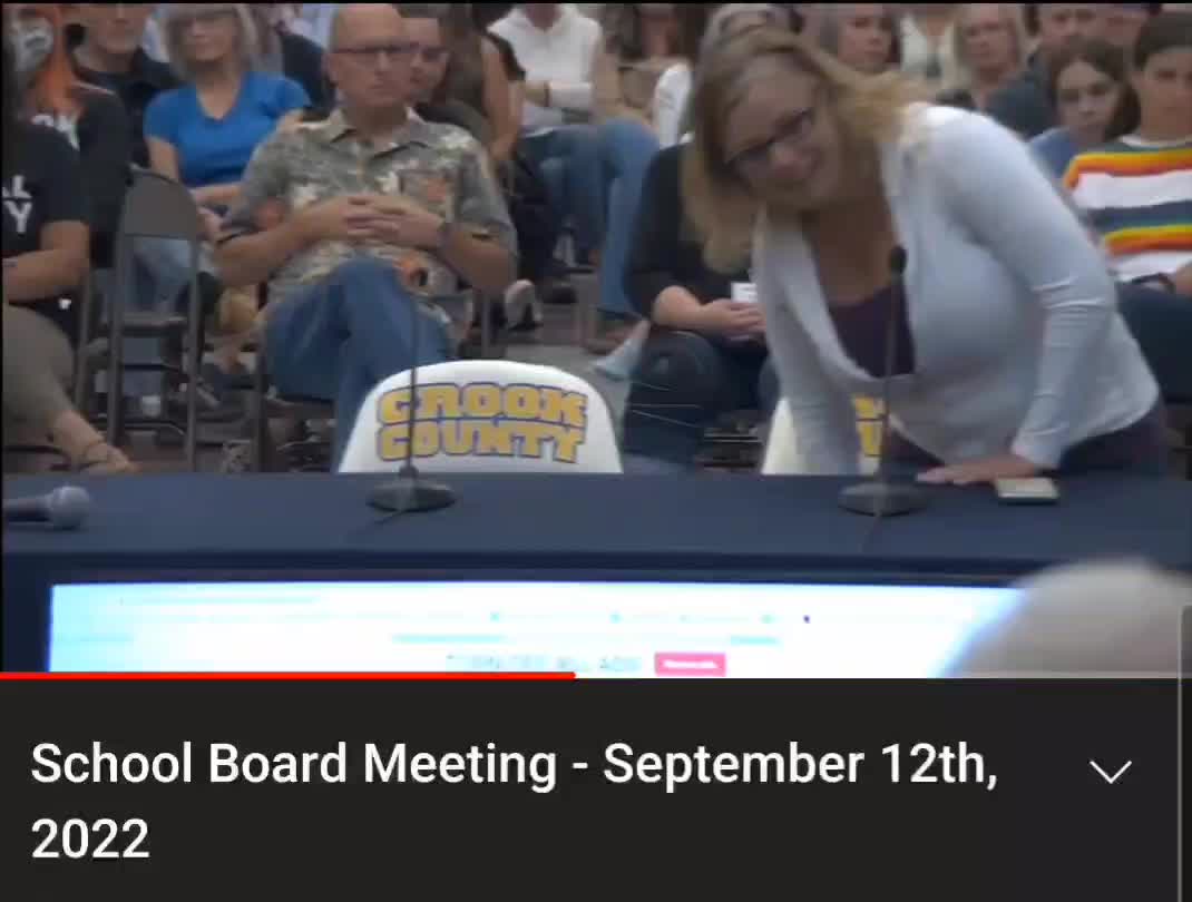 Crook County School Board receiving some truth