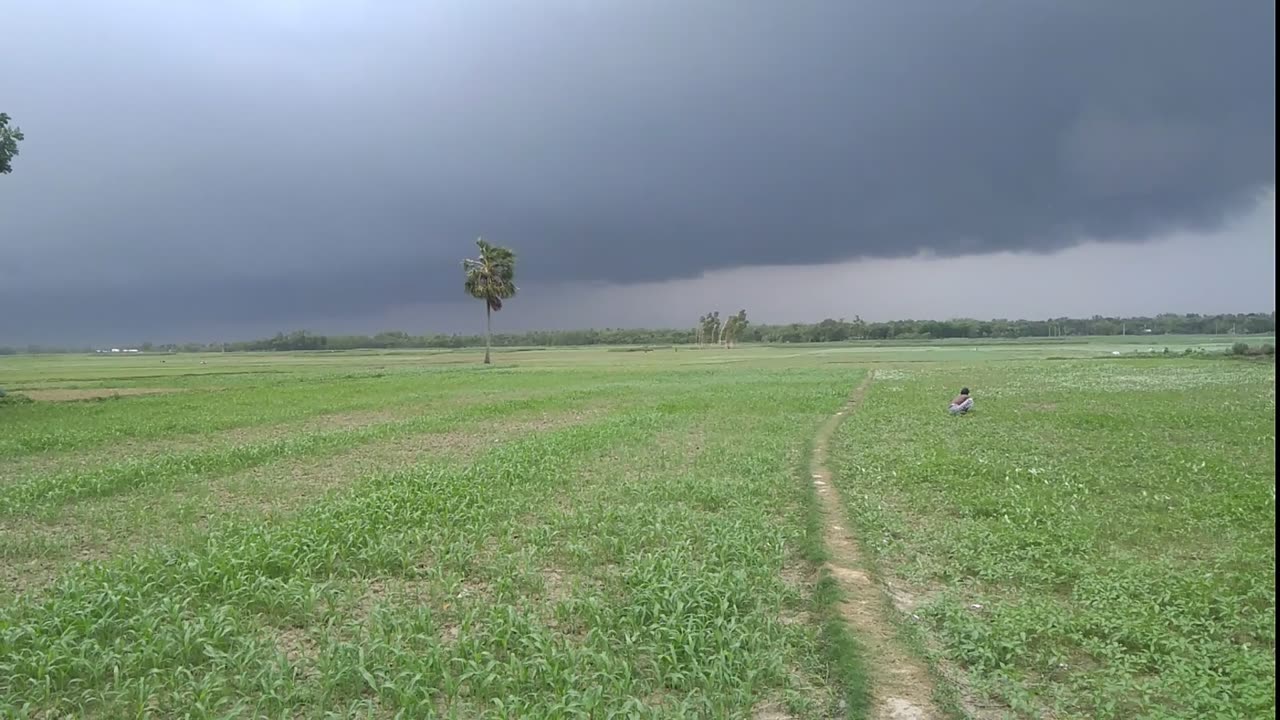 What does a cloudy sky look like?