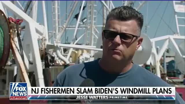 Jesse Watters Biden’s windmills will decimate fishing industry #shorts
