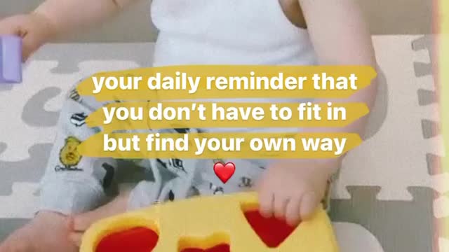 Baby play with puzzle game