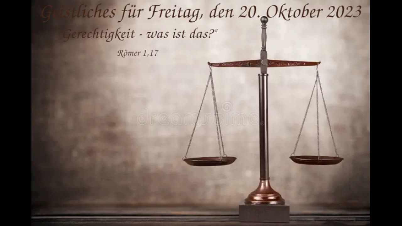 Geistliches für Freitag, den 20. Oktober 2023