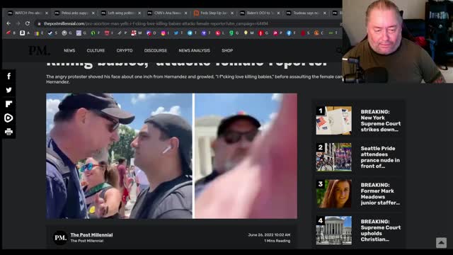 A demon yells at a report that loves killing babies