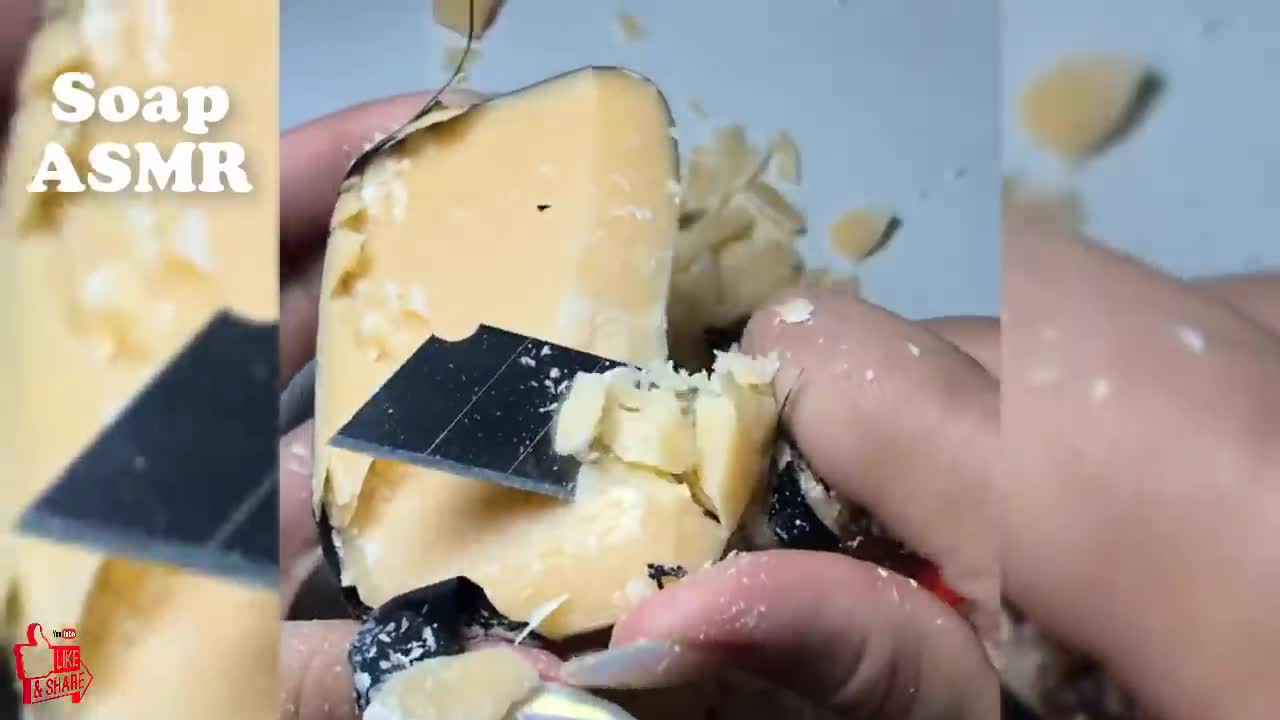 Stress Relief Soap Carving - satisfying Video