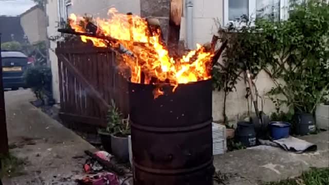 Barrel fire slow mo