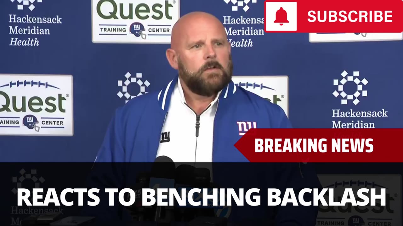 Brian Daboll Reacts To Jones Benching Backlash