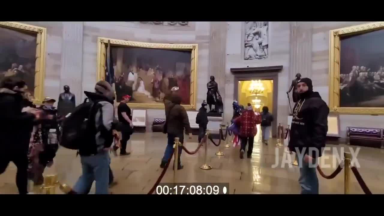 CNN’s Jade Sacker filming in Capitol with a member of BLM/Antifa