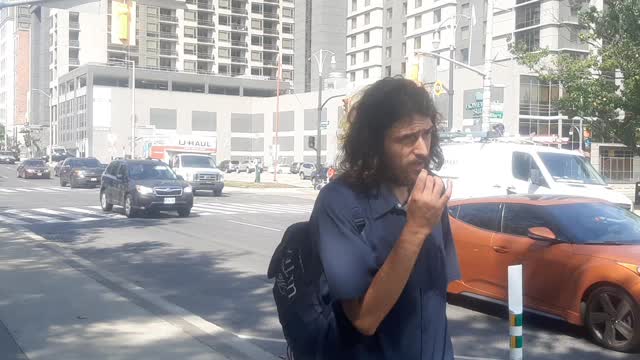 Discussion with a man on the street about health care