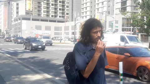 Discussion with a man on the street about health care