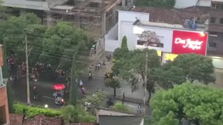 Protesta en la carrera 33 de Bucaramanga