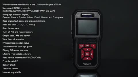 SEEKONE OBD2 Scanner Professional Car OBD II Scanner Auto Diagnostic Fault Code Reader Automotive