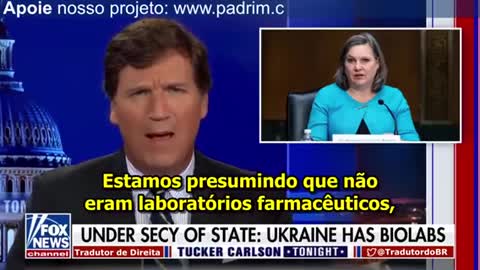 Tucker Carlson da Fox mostra os biolabs na Ucrânia financiados pelos USA?