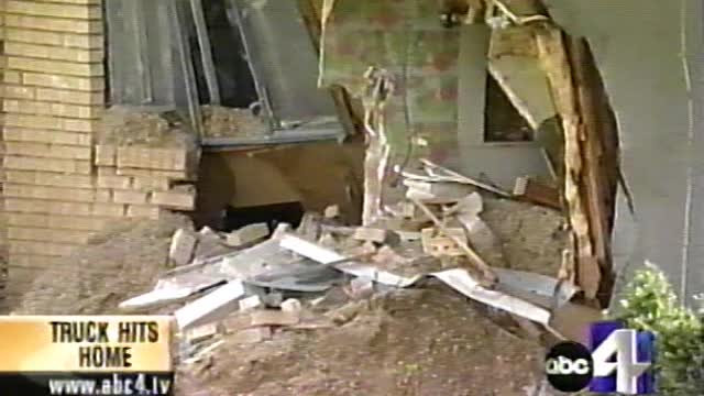 ABC4 News at 5:00 p.m. March 25, 2004 Truck Hits House