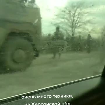 A huge column "Z" in the Kherson region, heading towards Energodar