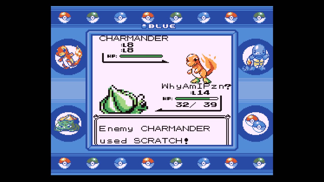 1st Rival Battle - Pokemon Blue